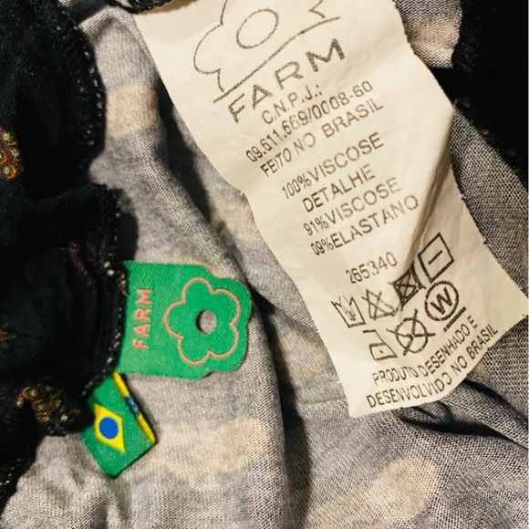 Authentic Farm Rio Bohemian RARE pineapple pattern jersey bodysuit top SMALL - Picture 5 of 8